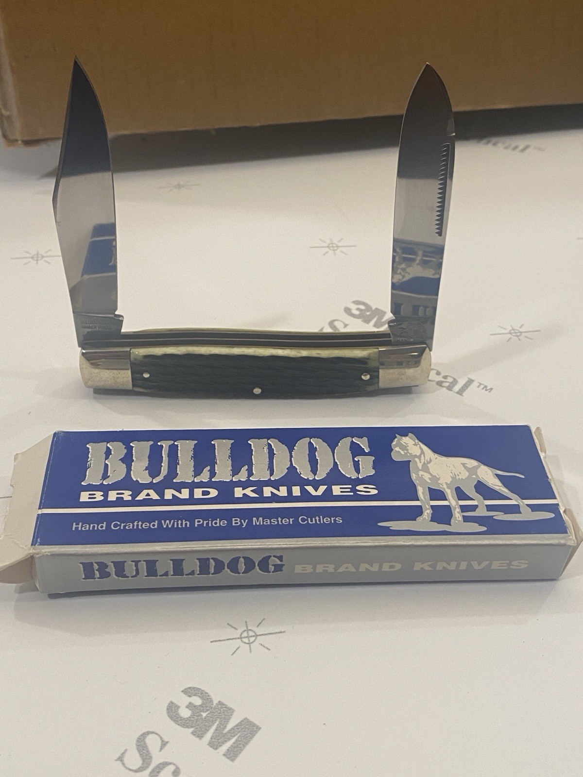 Bulldog Brand 1993 Pocketknife “Lumberjack” Stag Large Stockman