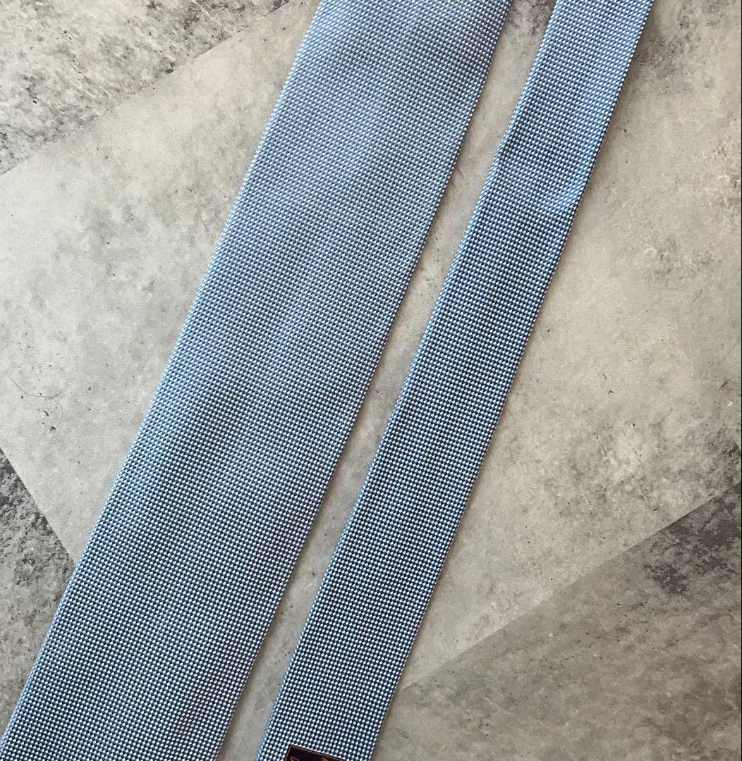 HERMES Tie solid light blue - image 4