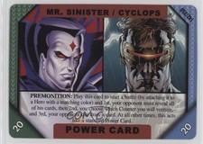 2002 Marvel ReCharge CCG Series 2 Power Card Mr Sinister Cyclops #142 0kb5