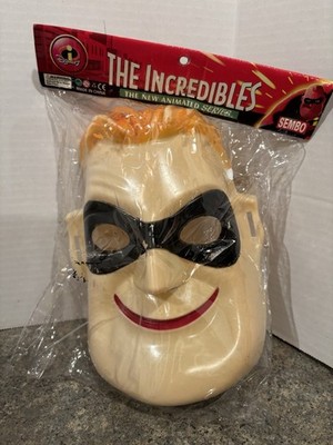 Vintage The Incredibles Plastic Mask By Sembo New Child Size