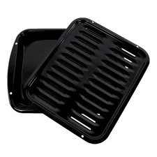 Certified Appliance Accessories SPL50016 Large 2-Piece Broiler Pan & Grill Se...