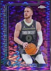 2025 Topps Chrome Basketball Pulsar Purple Refractor Donte DiVincenzo #145