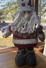 Christmas Santa Claus Plush Shelf Sitter Decoration 18  Stands Alone
