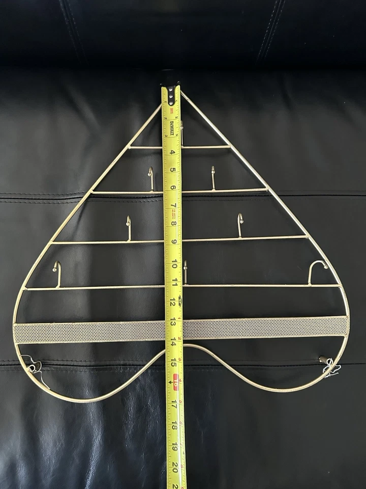 Soporte organizador de exhibición de joyas para pendientes pulsera o... forma de CORAZÓN color dorado Foto 3 de 4