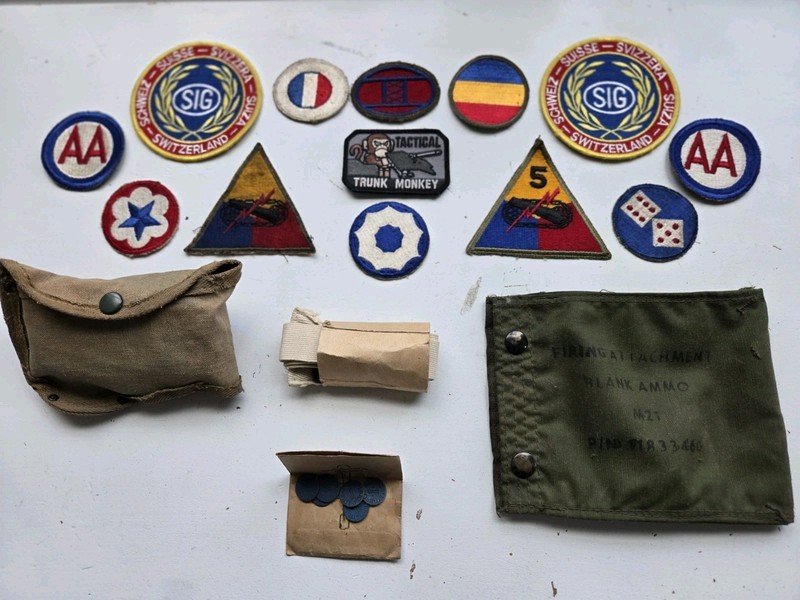 Miscellaneous Military Patches,  Medical Kit + more