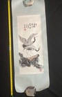 Grace Art Asian Wall Scroll Painting Of Cranes On Edge Of Mountain Landscape — photo 3