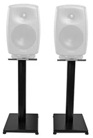 Pair 21” Black Steel Studio Monitor Speaker Stands For Genelec 8350A Monitors