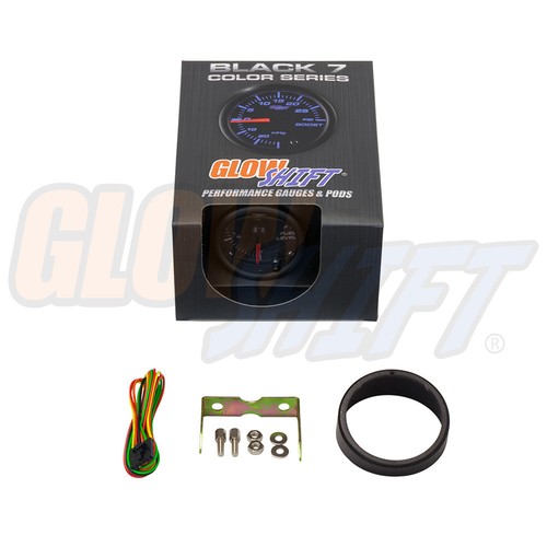 GlowShift 52mm Black 7 Color LED Adjustable Fuel Level Gauge - Picture 6 of 6