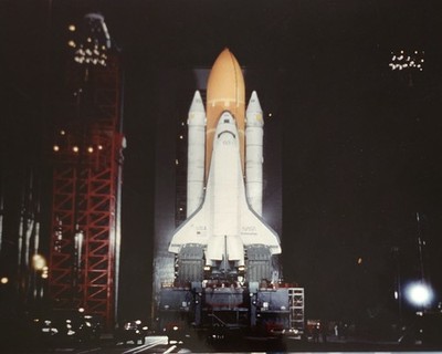 VINTAGE 8x10 PHOTO: Space Shuttle ENTERPRISE Full Stack Rollout Pad 39A 1979...