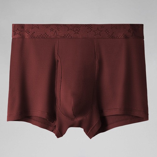 Breathable Solid Color Men's Underpants with Pouch for Comfort and Stability - Picture 5 of 14