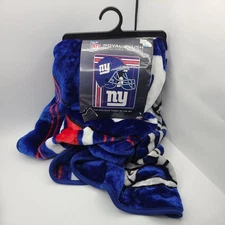 NFL NY Giants 50" x 60" Royal Plush Raschel Throw Blanket The Northwest Company