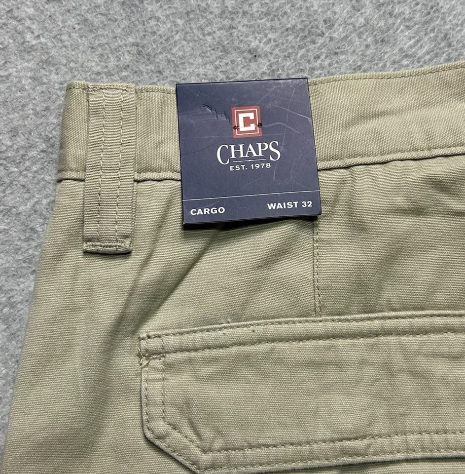 Pantalones Cortos Carga Chaps Para Hombre 32 Caqui 10" Militar Chino Excedente Informal Foto 3 de 4