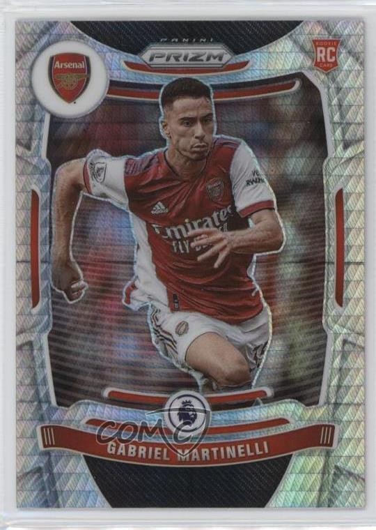 2021-22 Panini Prizm Premier League Hyper Prizm Gabriel Martinelli #203 9v7