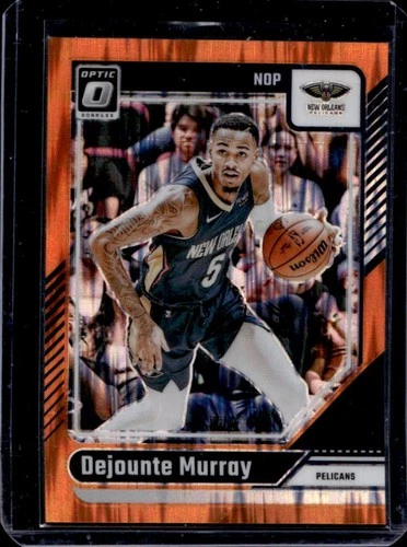 2024-25 Panini Donruss Optic Dejounte Murray Orange Shock Prizm #/225 Pelicans