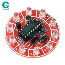 DC 3-5V Voice-Control LED Flowing Light Electronic DIY Kits Soldering Practice