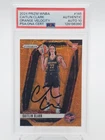 CAITLIN CLARK 2024-25 PRIZM WNBA ORANGE VELOCITY ROOKIE AUTO #145 PSA AUTH Q7075