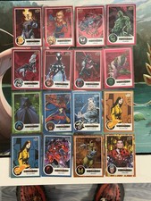 2022 Upper Deck Marvel Beginnings 16 Card Lot, Red Supernova And Numbered