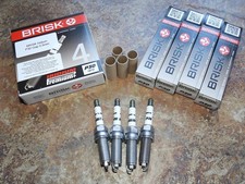 4x Bujías de iridio BRISK P30 aptas para: Renault Kadjar - 1.6 TCe turbo - 2016-2018