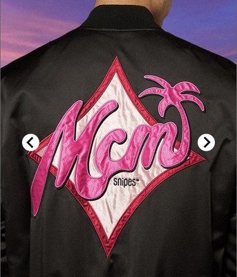 MCM Snipes Miami Palm Bomber Jacket Black