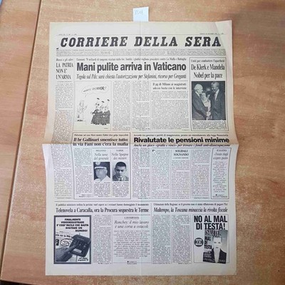 ABENDKURIER 16. OKTOBER 1993 ANASTATICA ERSTE SEITE SAUBERE HÄNDE BESTECHUNG