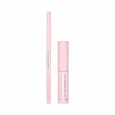 Kylie Cosmetics Set: Kybrow, Defined, Eyebrow Cream Pencil & Brush 2-In-1, 002,