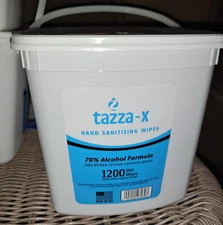 Tazza-X Hand Sanitizing 70% ispropal Wipes 1200 count 