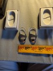 2 Padlock Shape Keychain Silvertone Heavy Stainless Steel Locking Keyrings — photo 1