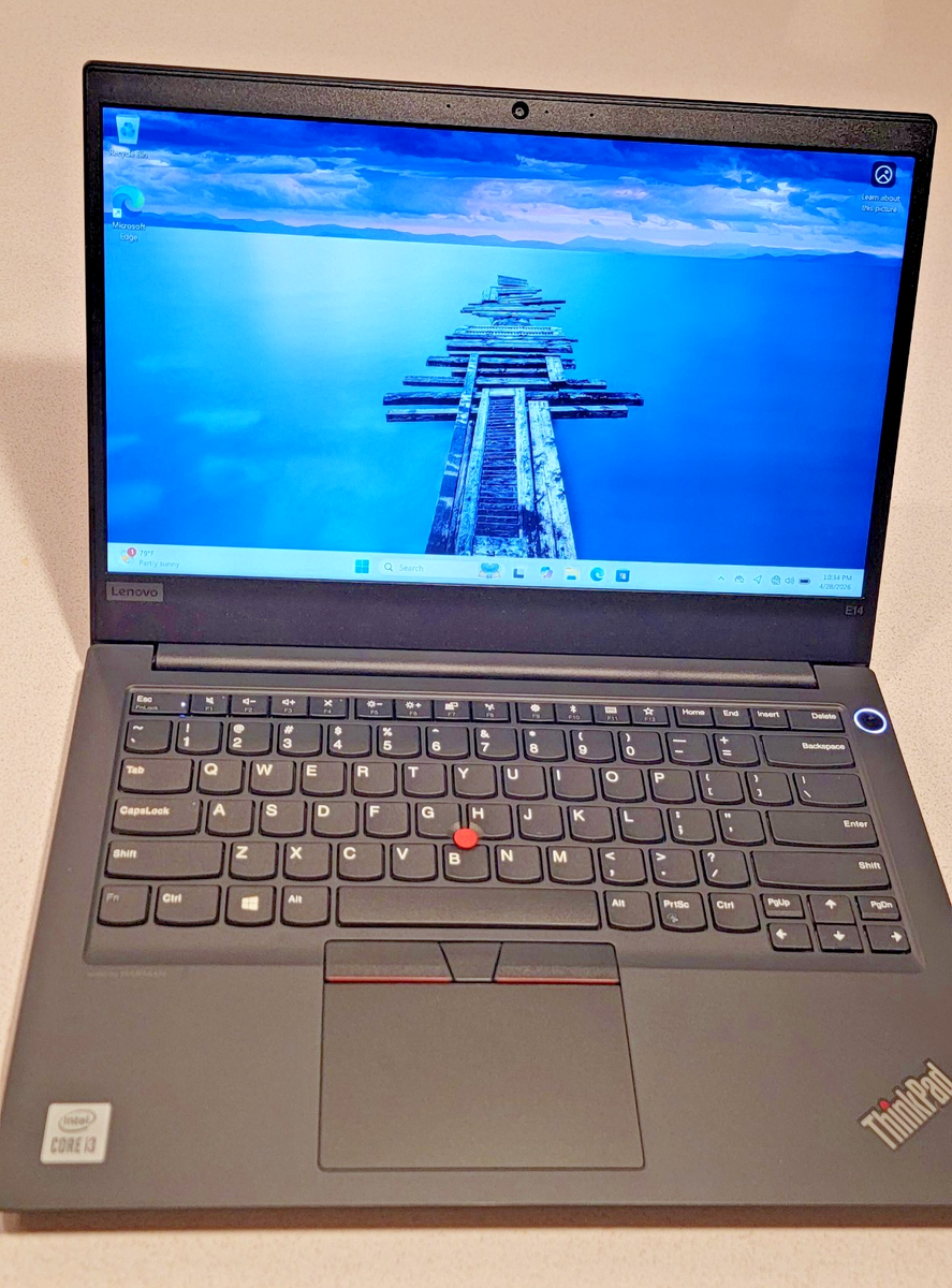 #140 レノボ ThinkPad E14 i3-10110U 8gb 512G Lenovo ThinkPad E14 FHD Intel i3-10110 2.10GHz 512GB SSD 16GB Win