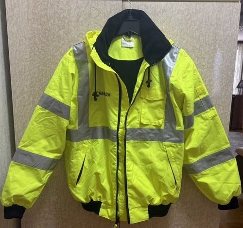 R & R Industries Waterproof Hi Visibility Bomber Jacket Winter Reflective s. M image 4