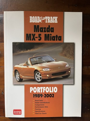 #ad Road and Track Mazda MX 5 Miata 1989 2002 Portfolio by R. M. Clarke 2003 PB $29.95