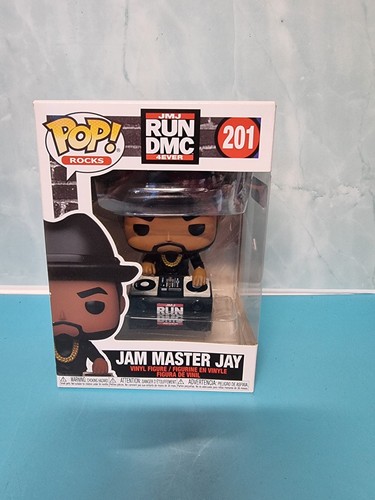 Funko POP #201 Rocks RUN DMC Jam Master Jay Figure Brand New and In