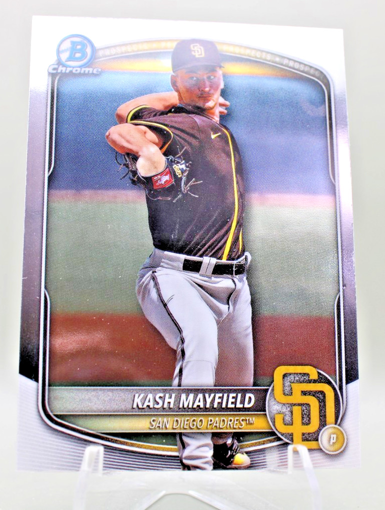 2025 Bowman Draft Chrome - #BDC-95 Kash Mayfield Padres