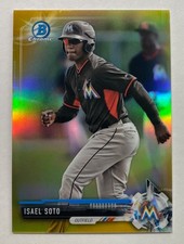 2017 Bowman Chrome Prospects Gold Refractor /50 Isael Soto #BCP129