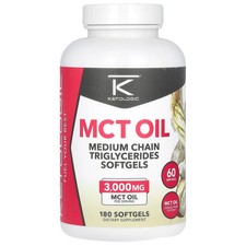 MCT Oil, 180 Softgels 1,000 mg per Softgel 