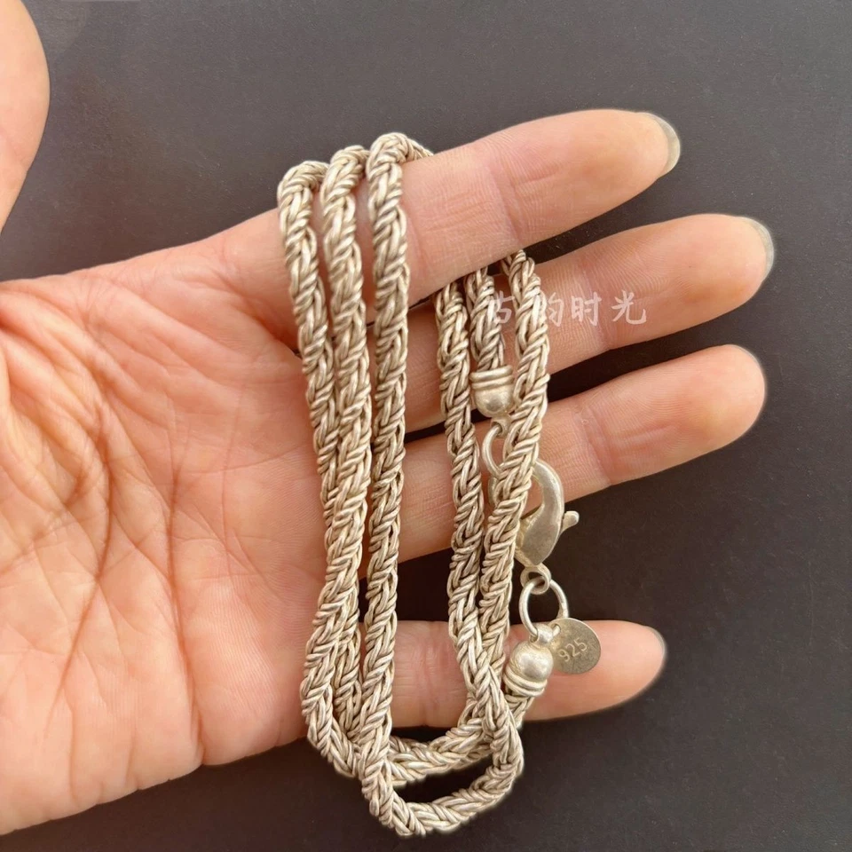 Collectible Silver Necklace Copper Plated Silver Necklace - Imagem 4 de 4