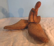 Vintage antique Pair OF Wood Shoe Tree Forms Stretcher 7 2