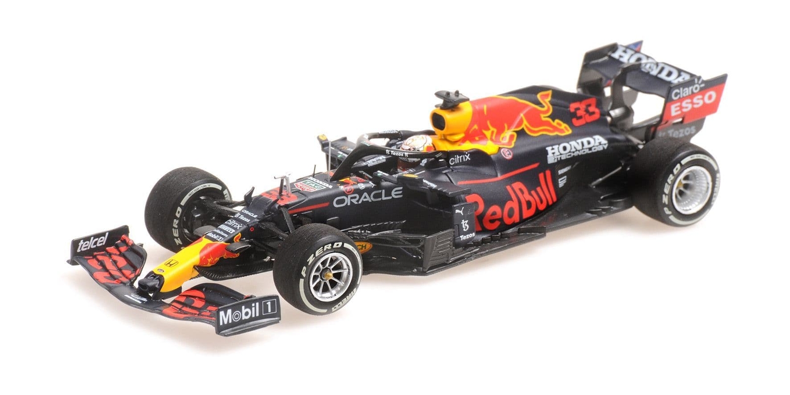 410212333 Minichamps 1:43 Red Bull Abu Dhabi Winner 2021 Max Verstappen World
