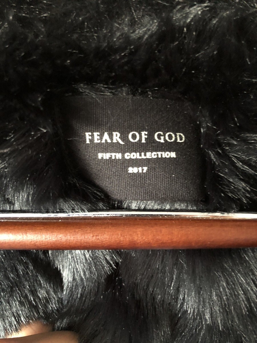 Fear Of God Faux Fur Military Vintage Jacket Fifth Fear Of God Faux Fur Military Vintage Jacket Fifth