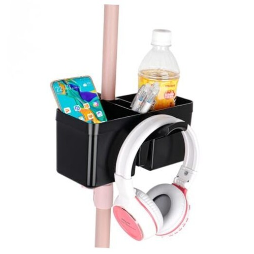 Support Micro Universel Porte Gobelet Porte Boisson avec Support Casque pour Musique