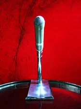 Vintage RARE 1950's Executone EXPP / E.V 646 dynamic microphone w Ampex stand