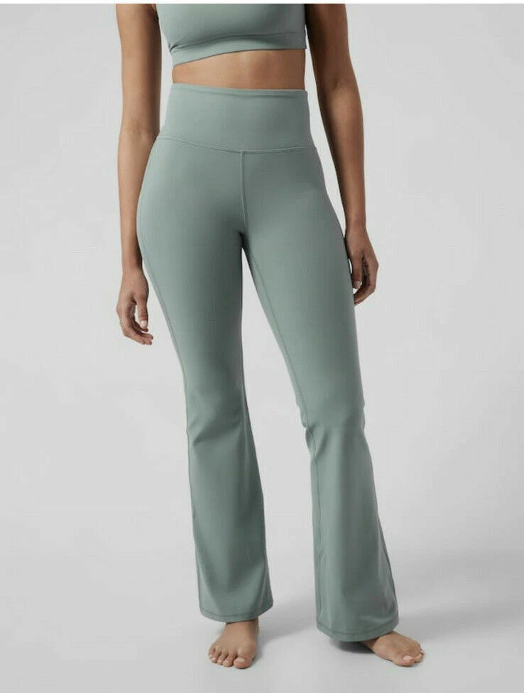 ATHLETA Elation Flare Pant PLUS SIZE 1X Minimalistic Grey YOGA #981683