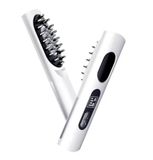 Electric Massage Comb Red Light Therapy Hair Oil Applicator Scalp Massager Brush