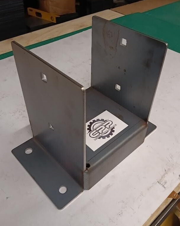Pergola Posts Bracket Heavy Duty 4mm Thick Steel 150mm square Bolt Down Fence
