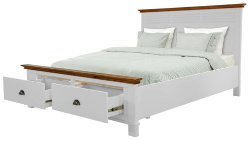 DILLY SOLID PINE/MDF 4 PIECE BEDROOM SET SUITE KING BED TALLBOY 2 BEDSIDES - Picture 2 of 14
