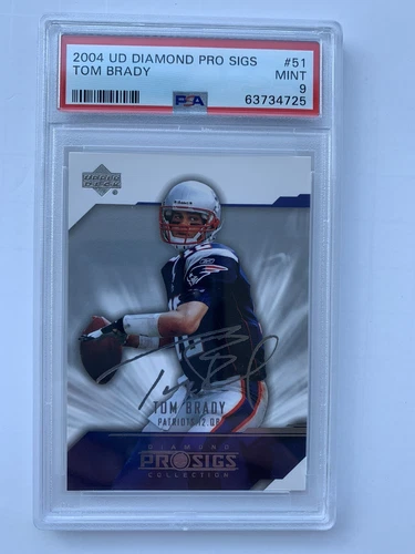 2004 Tom Brady UD Diamond Pro Sigs PSA