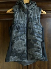 Puffer Vest Small Camo Cozy Layer Hooded My Anorak