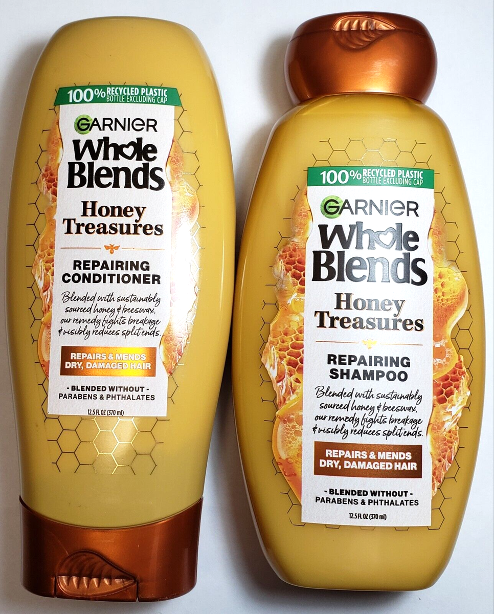 Garnier Whole Blends Shampoo and Conditioner Honey Treasures 12.5