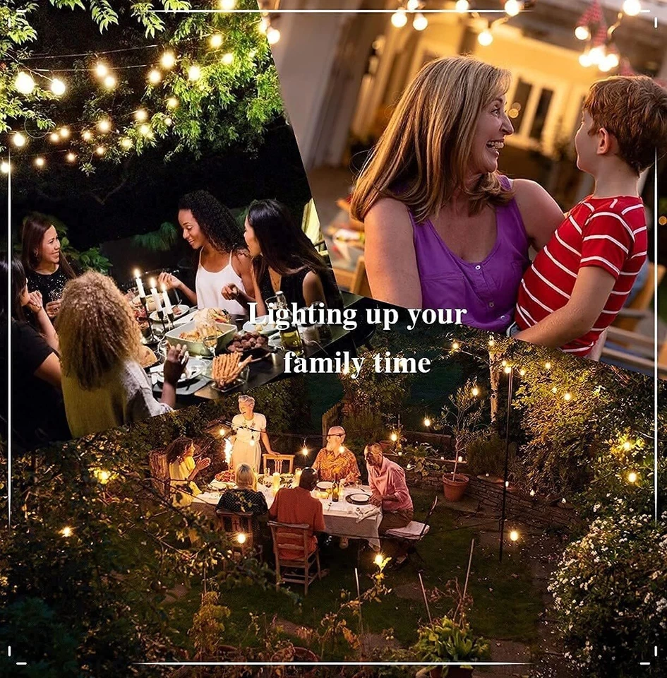 15M-150M Commercial LED Festoon String Lights Outdoor Dimmable Wedding Events AU - image 2 of 4