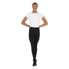 Eurotard 34943 Men's Heavyweight Footed Tights Black Dance Ballet New