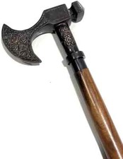 Walking Stick Viking Wooden Walking Cane for Stylish Handle Nautical Style Gift